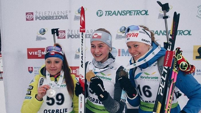 Tereza Vobornikova (po lewej), Ukaleq Astri Slettemark (w środku), Heidi Nikkinen (po prawej)