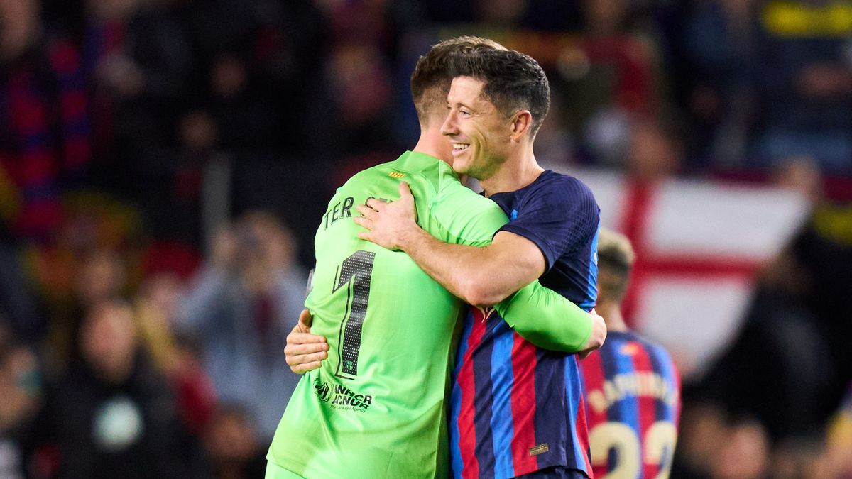 Marc-Andre ter Stegen i Robert Lewandowski