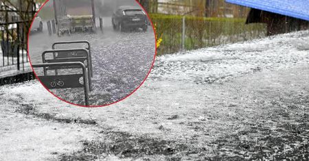 Zrobiło się biało. Burze i gradobicie na południu kraj