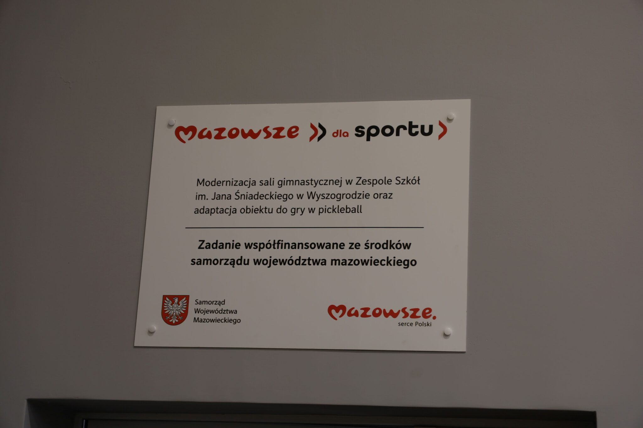 Modernizacja sali gimnastycznej w Wyszogrodzie 