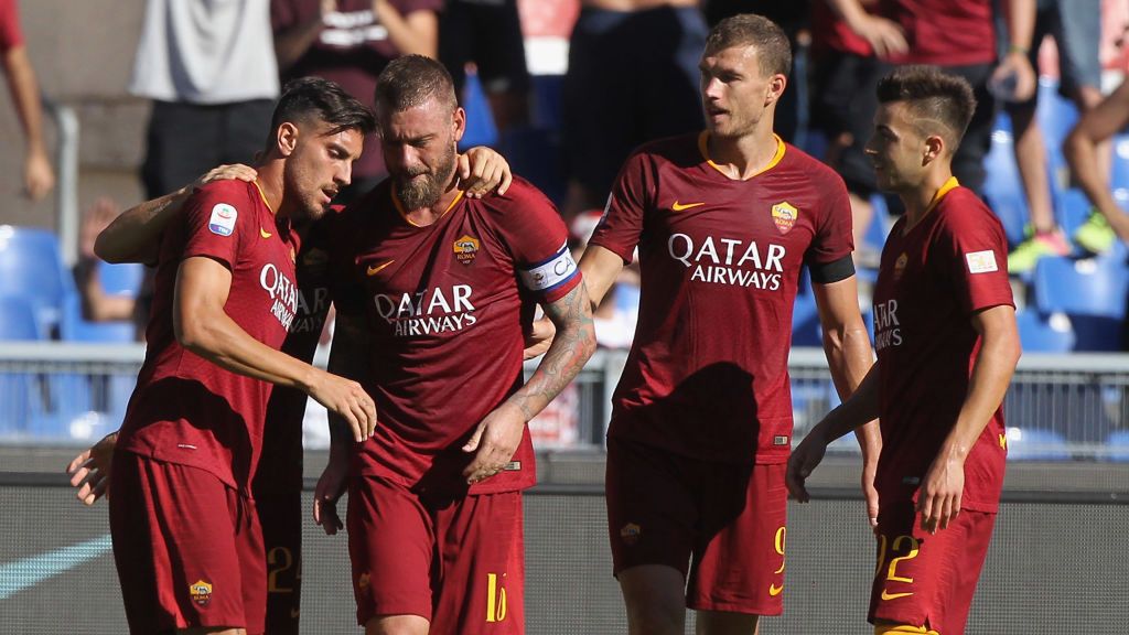 Getty Images / Na zdjęciu: piłkarze AS Roma