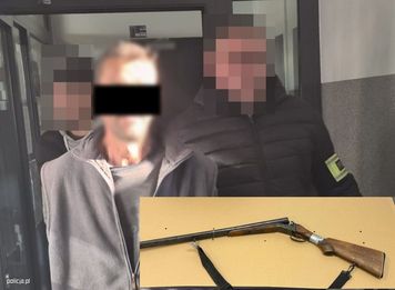 Awantura z bronią w ręku. 52-latek miał grozić partnerce i jej synowi, padł strzał