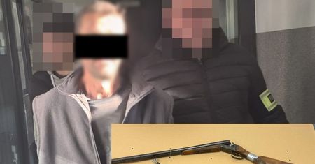 Awantura z bronią w ręku. 52-latek miał grozić partnerce i jej synowi, padł strzał