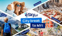 City break z Cezarym Pazura i Pascalem Brodnickim w kampanii eSky