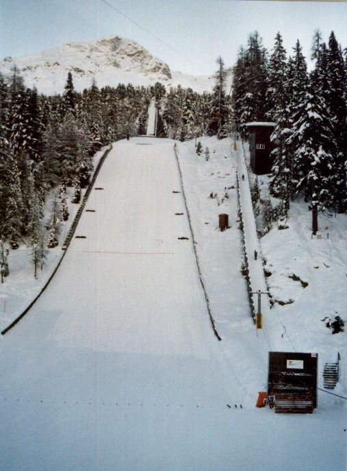 Olimpijska skocznia w Sankt Moritz fot. Von Garry Furrer - Garry Furrer, Swiss-Ski/CC BY-SA 3.0