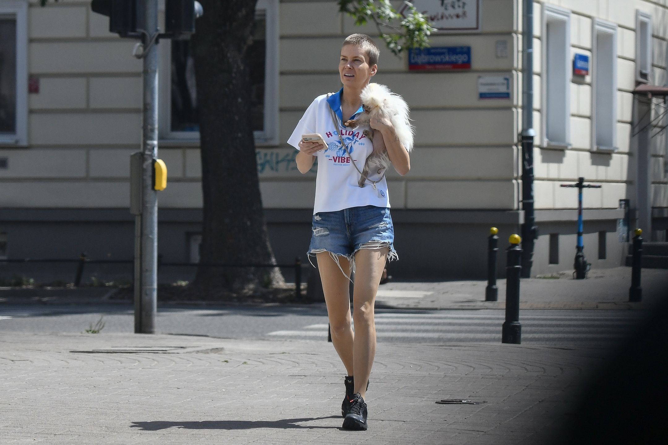Edyta Pazura z psem