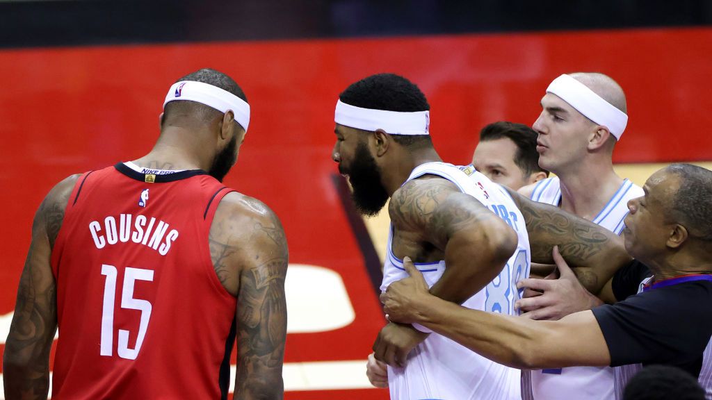 Getty Images / Carmen Mandato / Na zdjęciu: DeMarcus Cousins i Markieff Morris