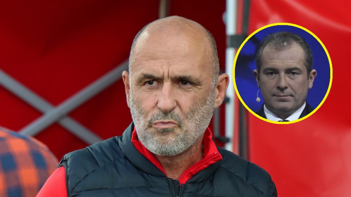 WP SportoweFakty / Kuba Duda / Na zdjęciu: Michał Probierz i Marek Koźmiński (w kółeczku)