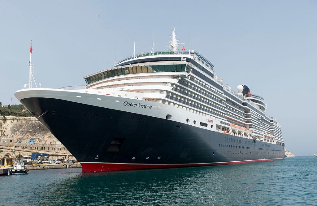 Statek Queen Victoria w porcie na Malcie