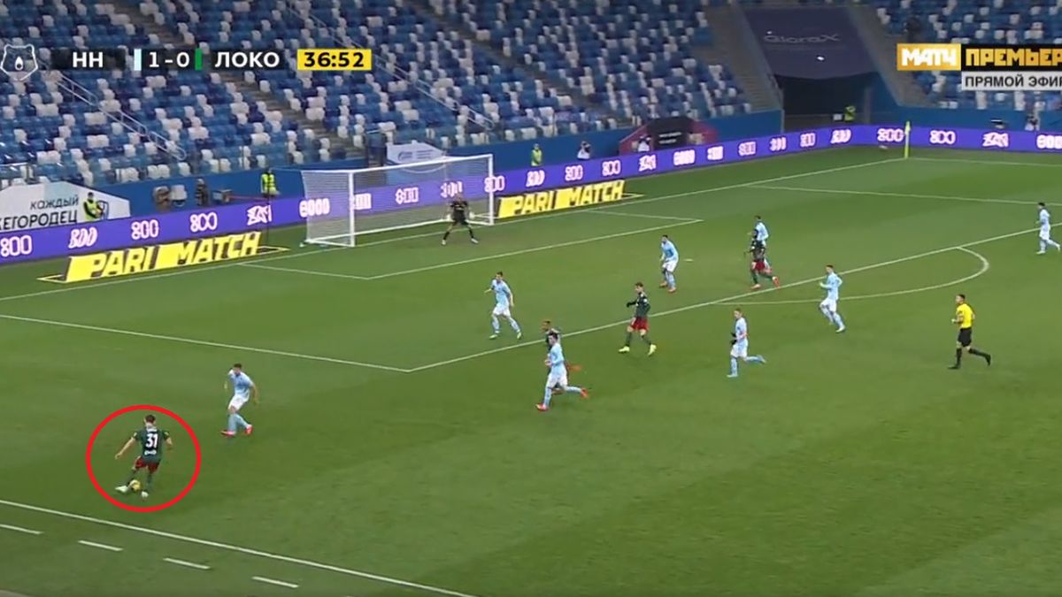 Twitter / Match Premier / Na zdjęciu: asysta Macieja Rybusa