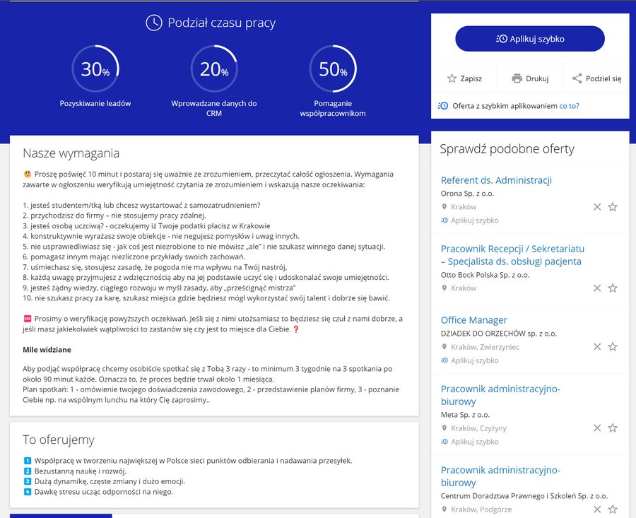 Jak wyglądało ogłoszenie w Happy Pack do 29 listopada?