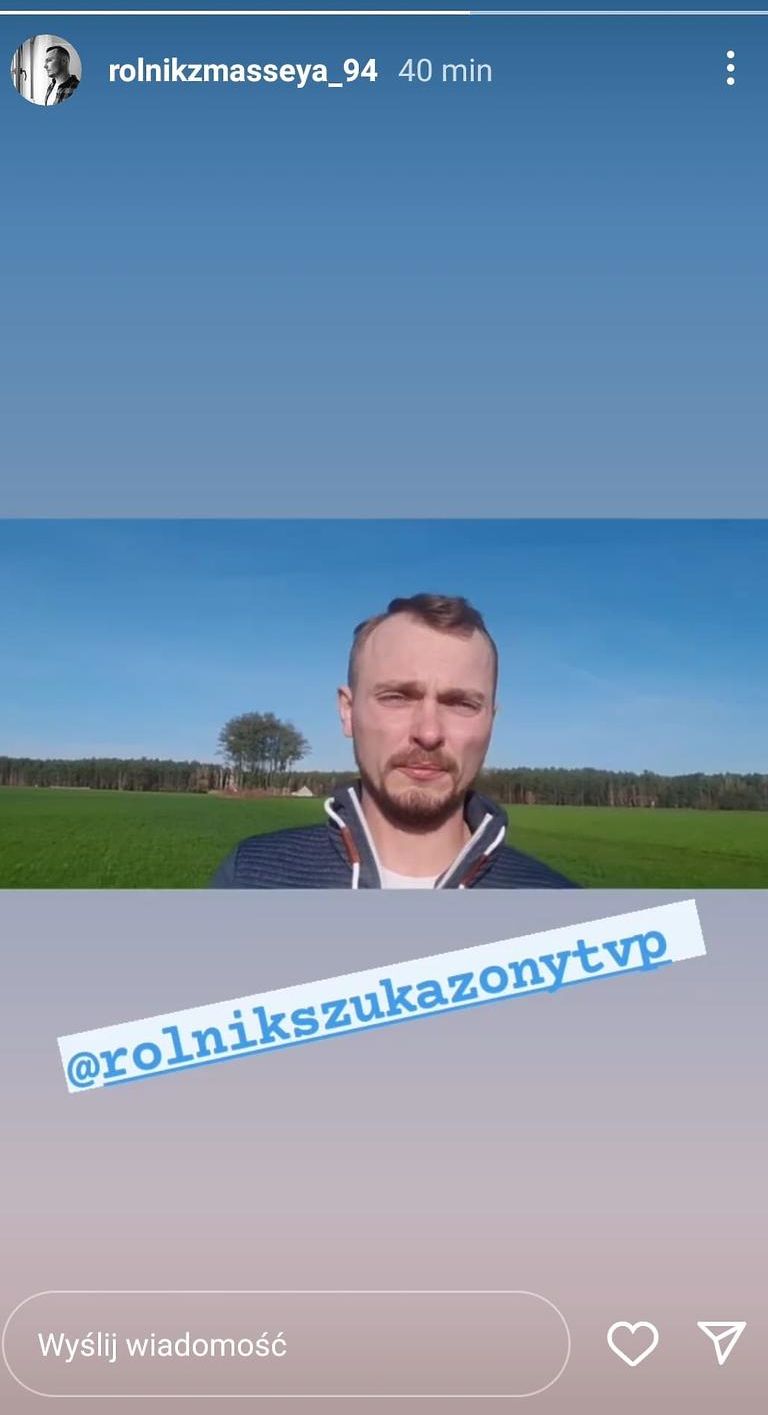 Mateusz z "Rolnik szuka żony" wydał oświadczenie