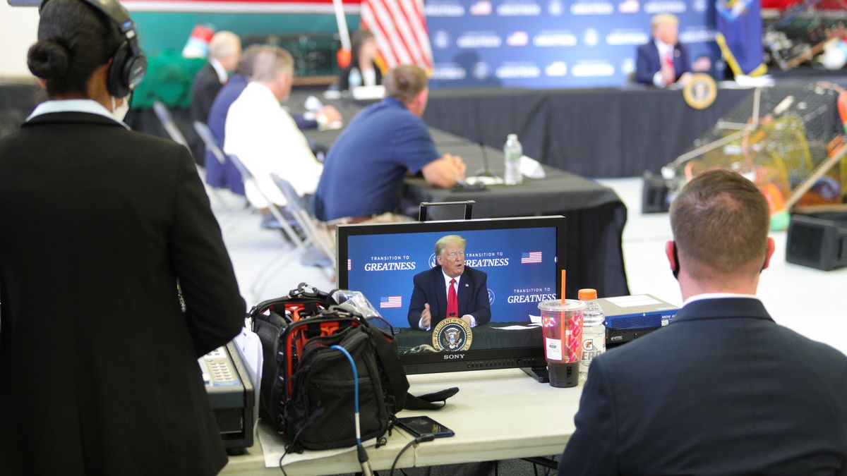 Trump nie wyjaśnił, co miał na myśli, mówiąc, że George Floyd byłby dumny z wyników gospodarczych