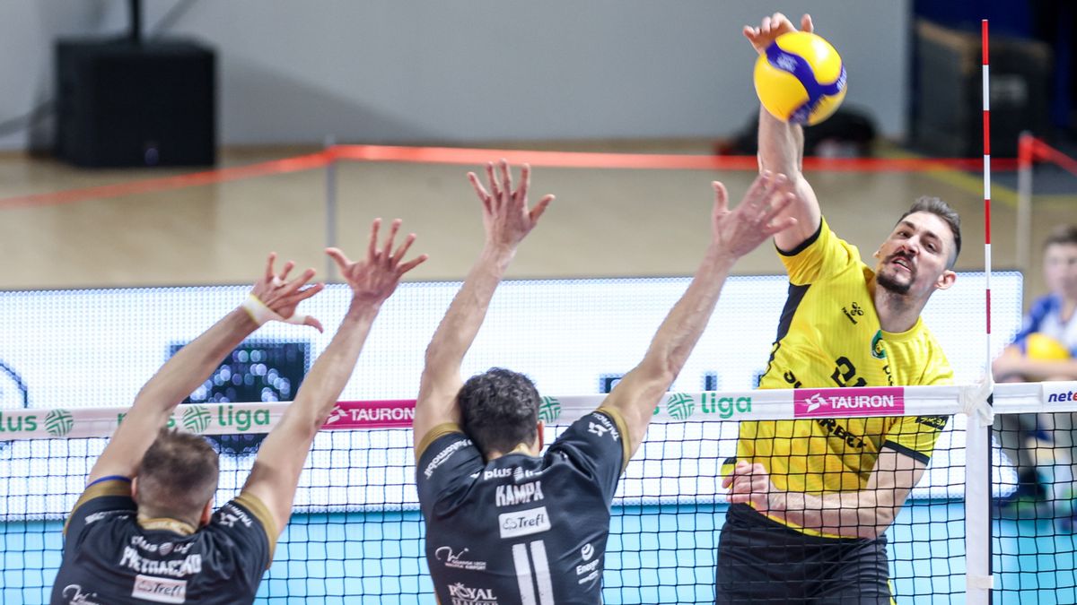 PAP/EPA / Michał Meissner / Mecz PlusLigi: GKS Katowice - Trefl Gdańsk