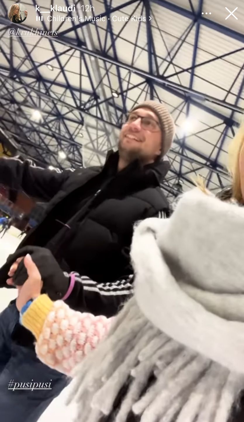 Klaudia i Valentyn na łyżwach. Para szusowała wspólnie po lodowisku