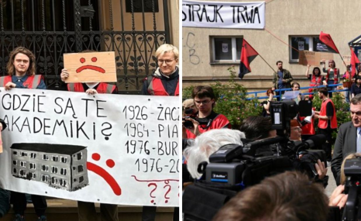 "Ratujmy Kamionkę". Studenci UJ okupują były akademik