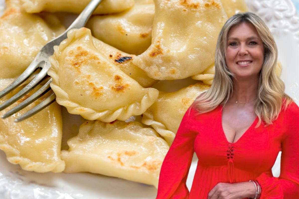 Ricotta and parmesan pierogi according to Ewa Wachowicz. Delicious!