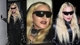 Drapieżna Madonna i jej ściśnięty biust mkną do modnej knajpki w West Hollywood. Wygląda jak na Instagramie? (ZDJĘCIA)