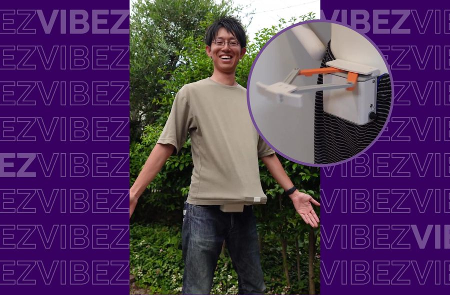 Kazuya Shibata stworzył urządzenie trzepoczące koszulką