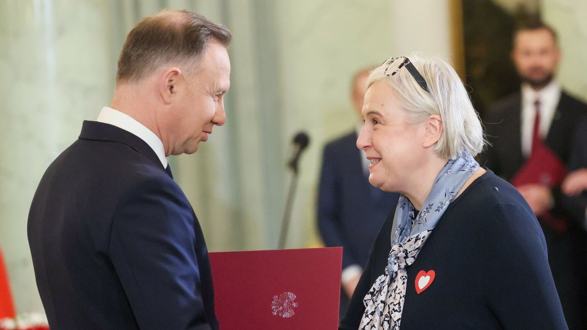 Marzena Czarnecka podczas zaprzysiężenia rządu w Pałacu Prezydenckim