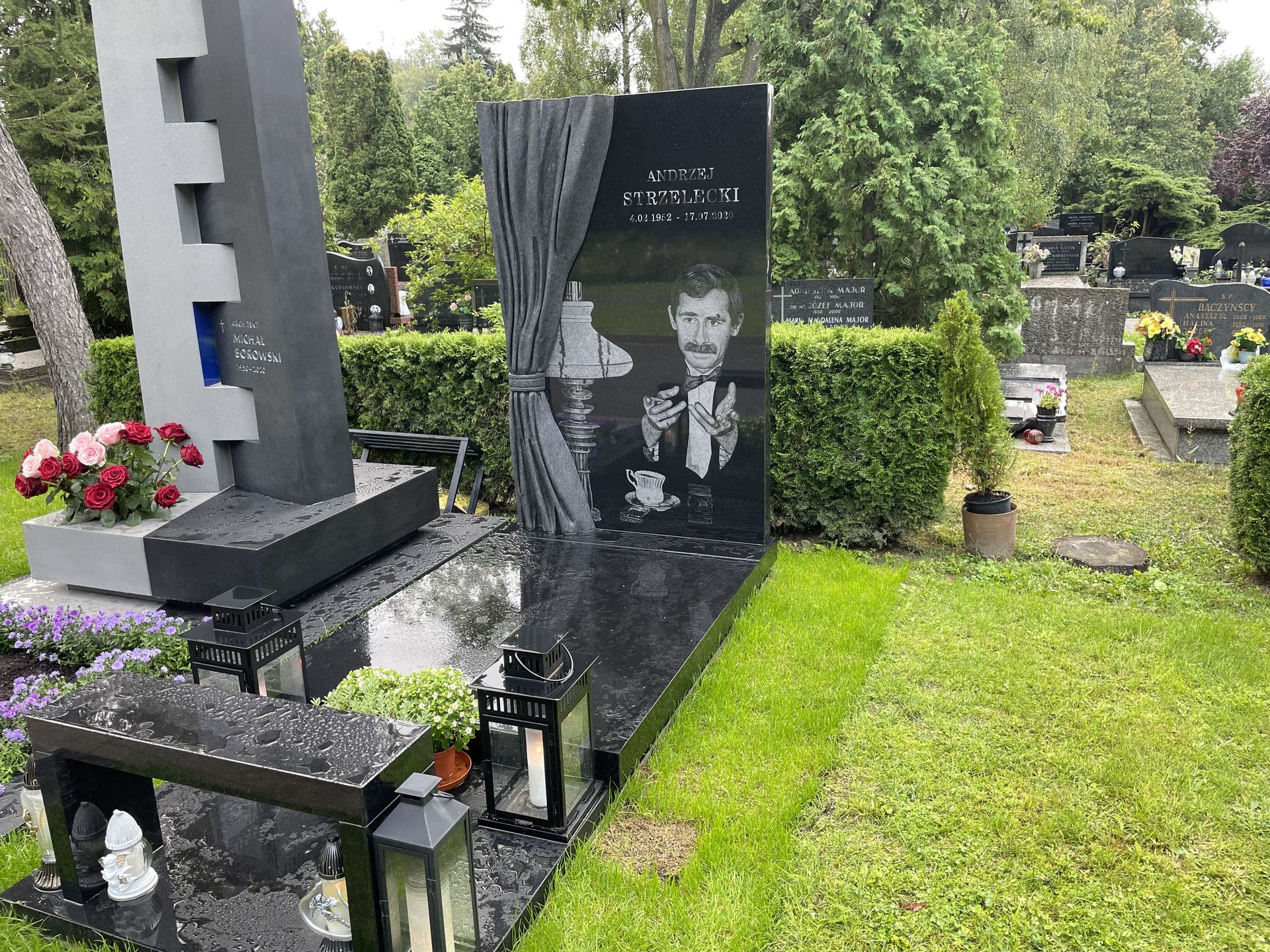 Tak prezentuje się nowy grób Andrzeja Strzeleckiego