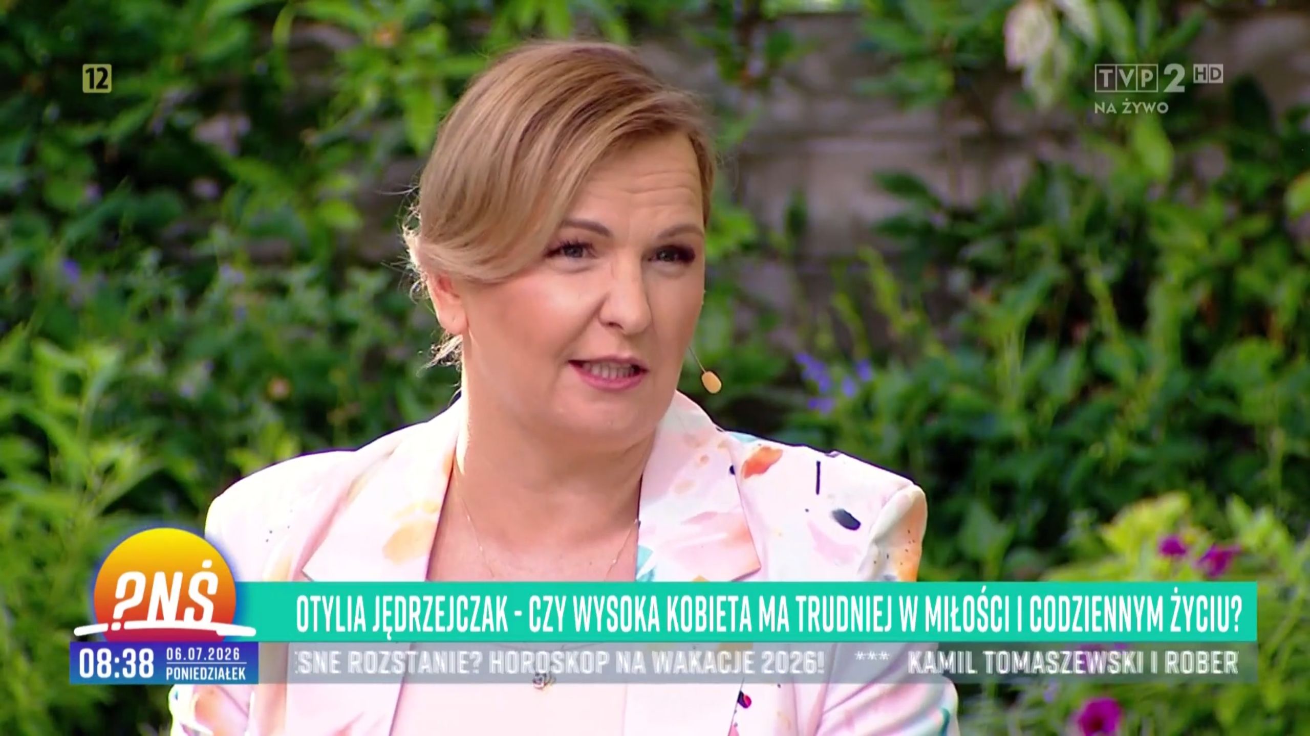 Otylia Jędrzejczak w "Pytaniu na śniadanie'