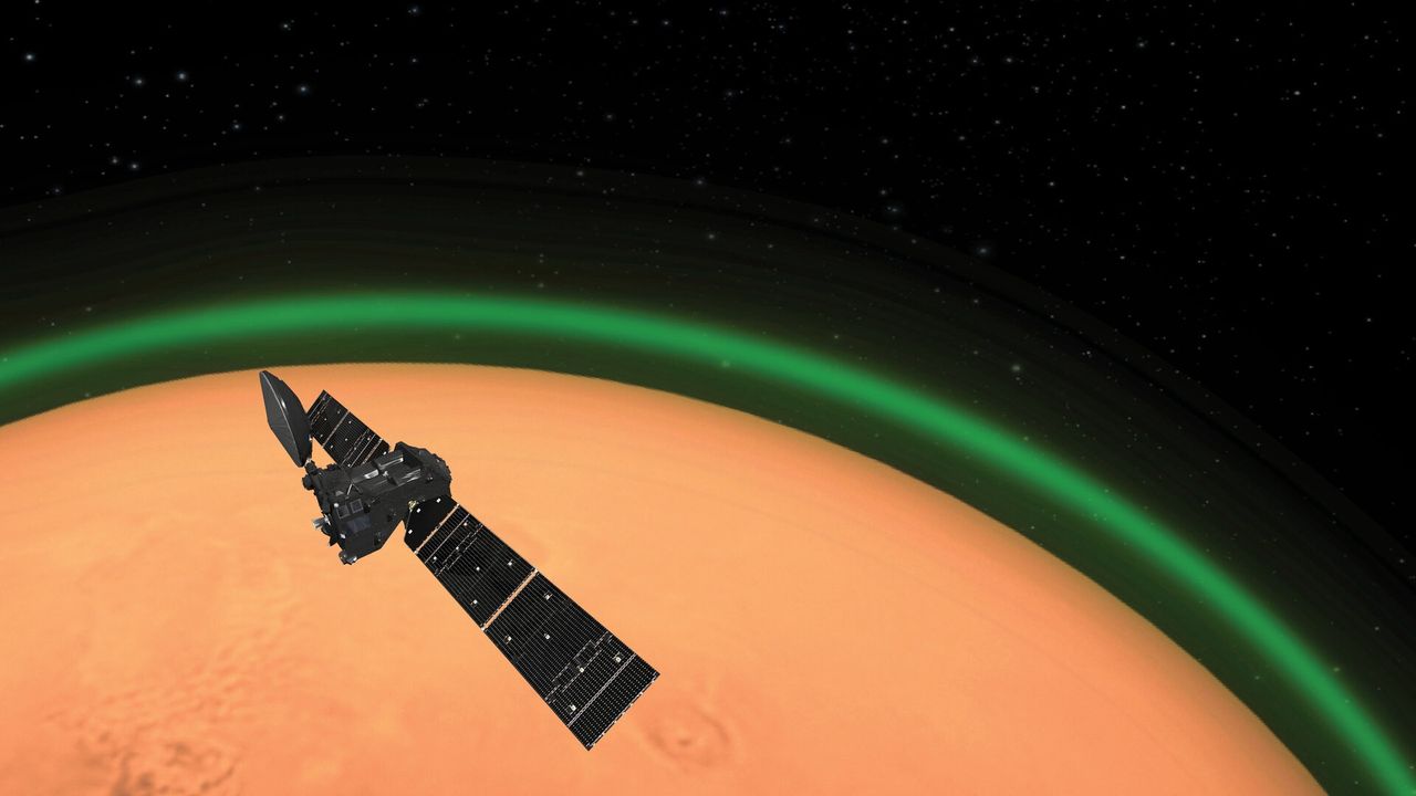 Zielona poświata wokół Marsa. Naukowcy widzą to po raz pierwszy