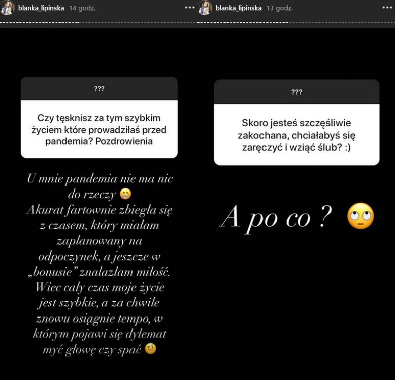 Blanka Lipińska Q&A