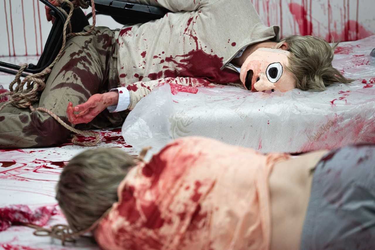 Ekstremalnie krwawy spektakl. Ludzie zasłaniali oczy lub chcieli wychodzić