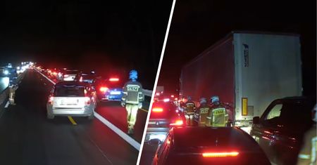 Nie mogli dojechać do wypadku. Musieli pójść pieszo. Skandal na A4