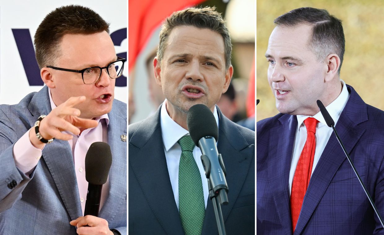 Szymon Hołownia, Rafał Trzaskowski, Karol Nawrocki