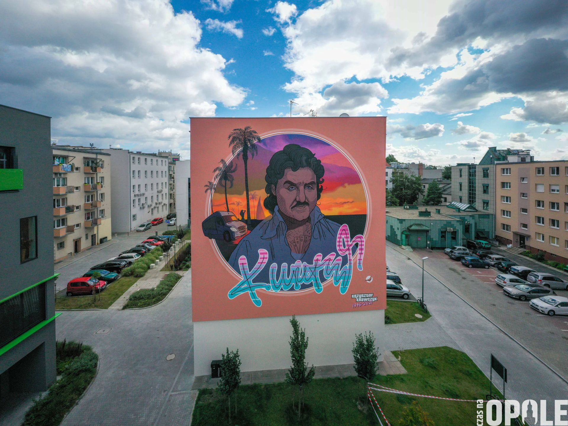 Mural upamiętniający Krzysztofa Krawczyka
