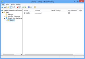 Lokacje i usługi Active Directory