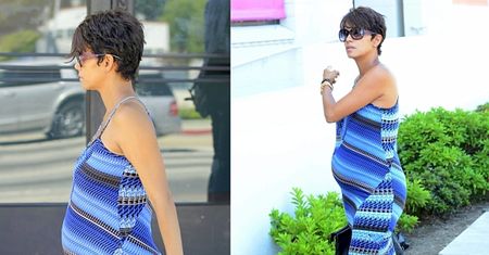 Halle Berry w zaawansowanej ciąży! (ZDJĘCIA)
