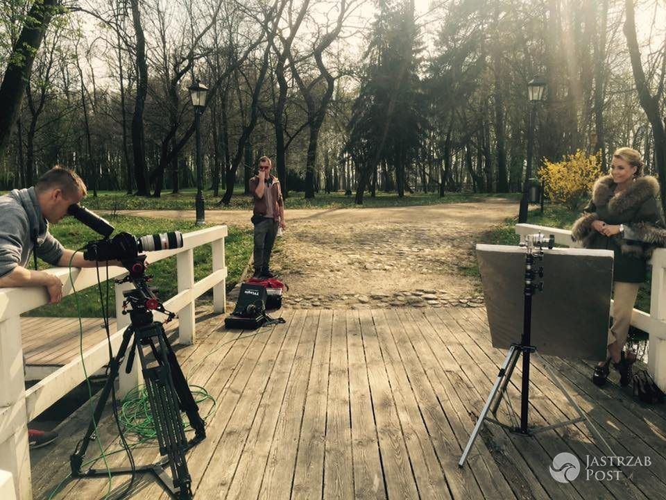 Małgorzata Rozenek na planie "Projekt Lady"