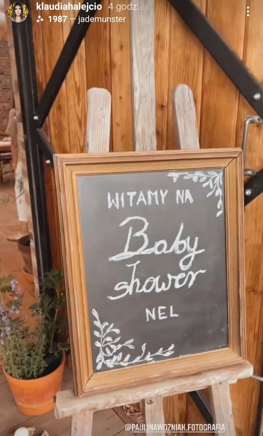 Klaudia Halejcio - baby shower