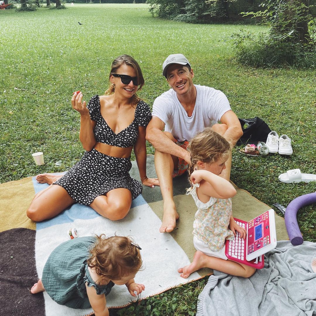 Anna Lewandowska na pikniku