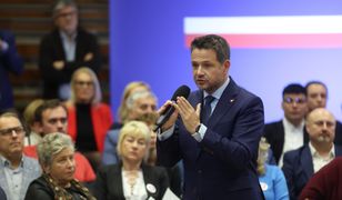 Trzaskowski występował z Sutrykiem. Teraz tłumaczy się po akcji CBA