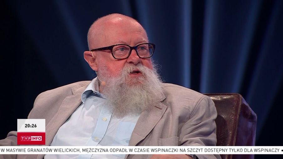 Jerzy Bralczyk na antenie TVP Info. Padły zaskakujące słowa