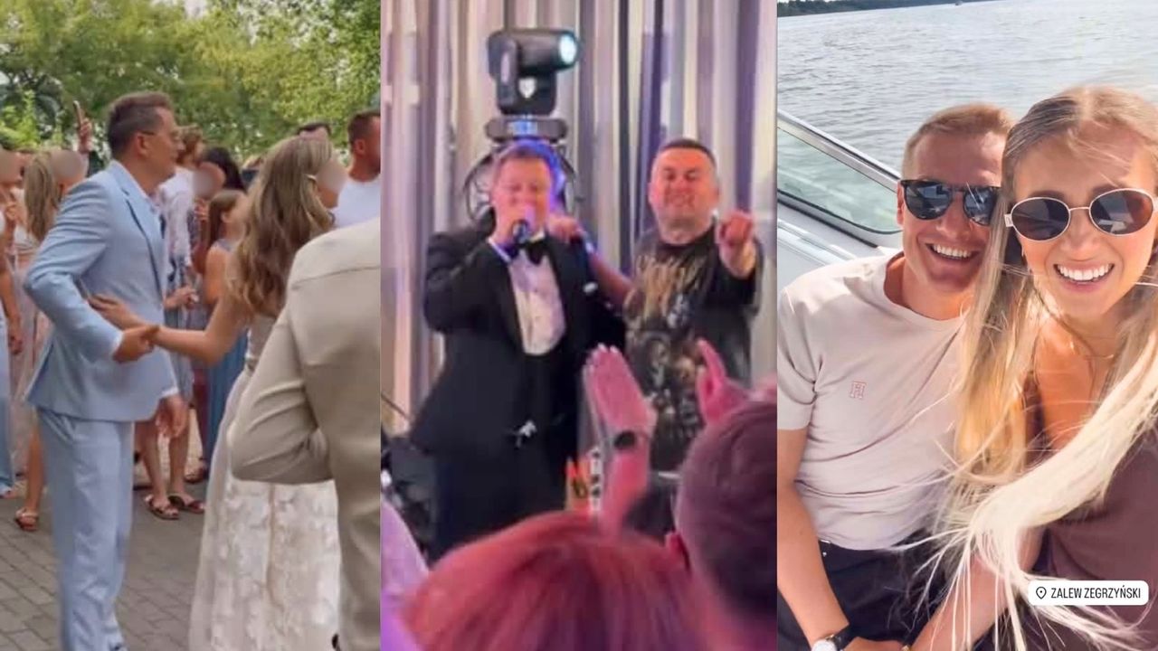 Poprawiny z pompą u Brzozowskich! Po rejsie motorówką na scenę wparował Norbi i porwał pana młodego do duetu (WIDEO)
