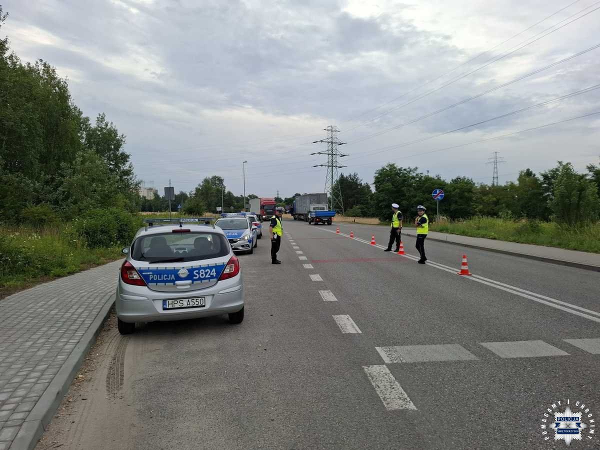 Zdjęcie z miejsca zdarzenia