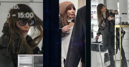 Agnieszka Dygant buszuje po sklepach w śniegowcach za tysiaka i mierzy okulary luksusowych marek (ZDJĘCIA)