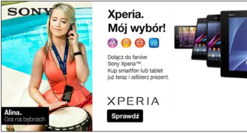 „Mój wybór” - pracownicy Sony reklamują smartfony i tablety Xperia
