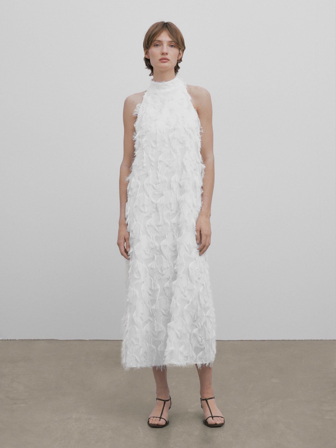 White Massimo Dutti dress