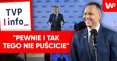 Nawrocki kontra TVP w Davos. "Pewnie i tak tego nie puścicie"