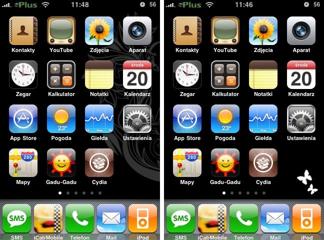 Kilka ozdóbek na pulpit iPhone'a od Geko