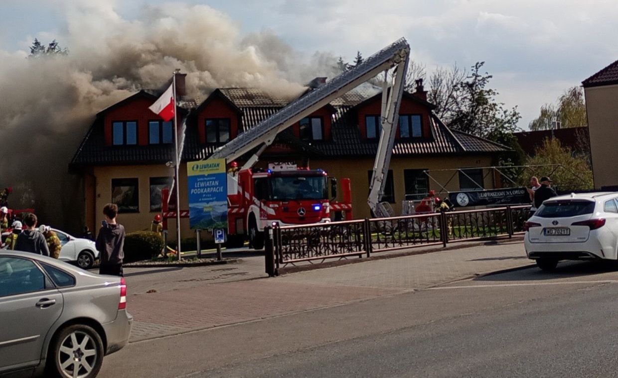 Pożar w „Starym Młynie” w Dębicy. Nikt nie ucierpiał