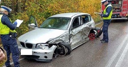 Poważny wypadek. Trzy osoby w szpitalu, jedna w stanie ciężkim