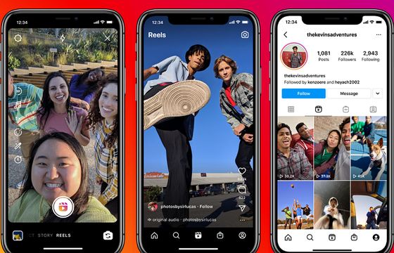 Filmy na Instagramie osiągnęły lepsze wyniki niż wszystkie markowe treści wideo na TikTok i Facebooku