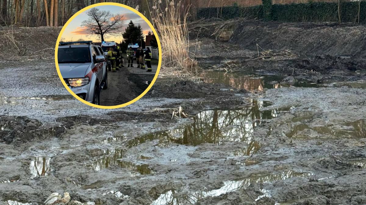 10-letni chłopiec ugrzązł w mule wyschniętego stawu   